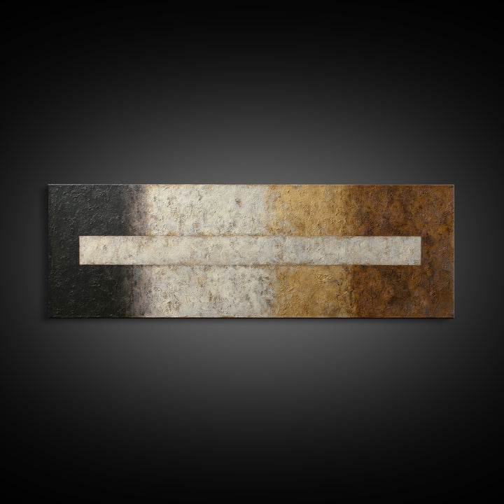 Calm Rectangle Composition Canvas Print, Minimalist Art, Neutral Decor, Living Room Decor, Fine Art, Minimal, Home Decor, MIN-3x1-40
