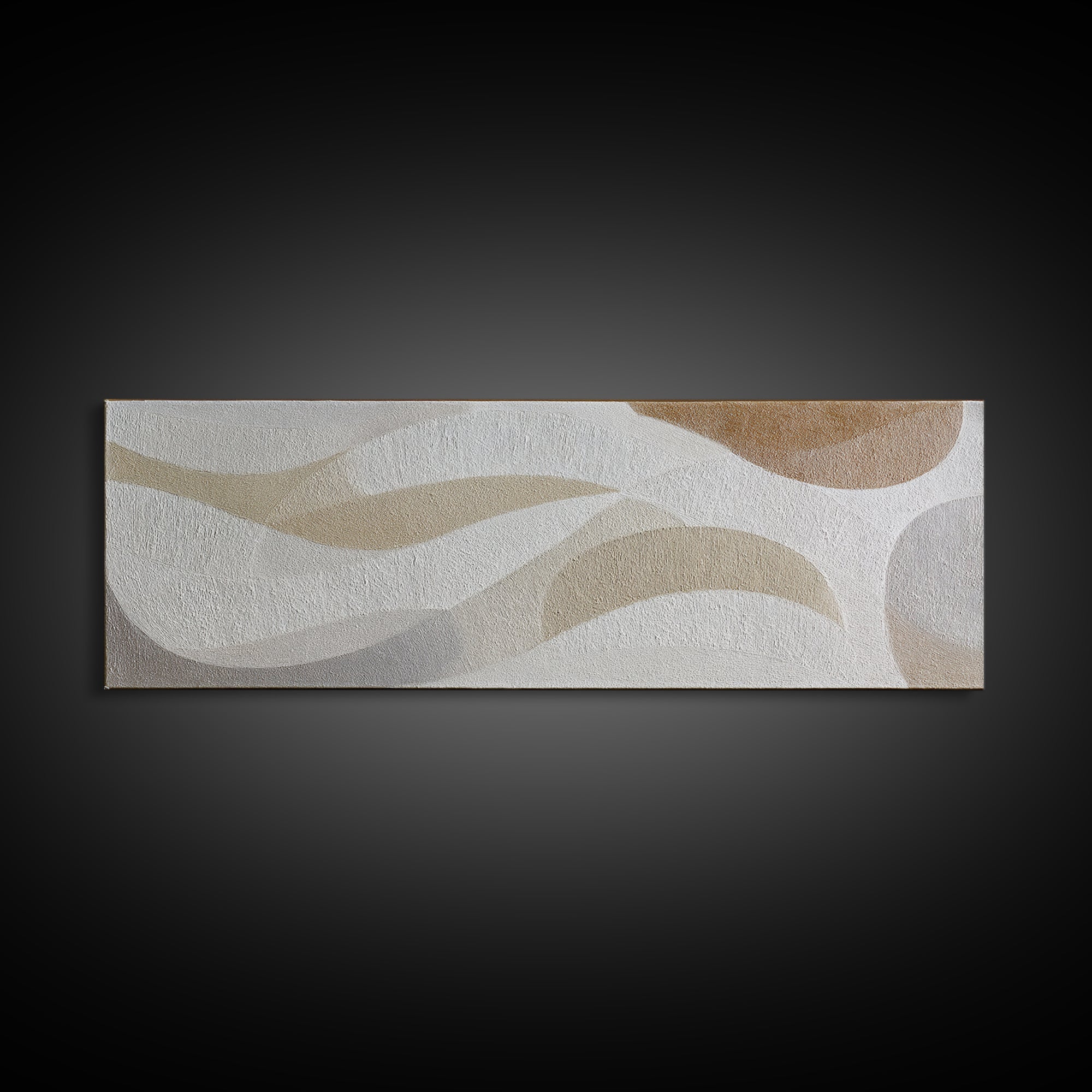White on White Plaster Texture Study Framed Canvas Print, Minimalist Art, Minimalist Decor, Living Room Decor, Minimal, MIN-3x1-56