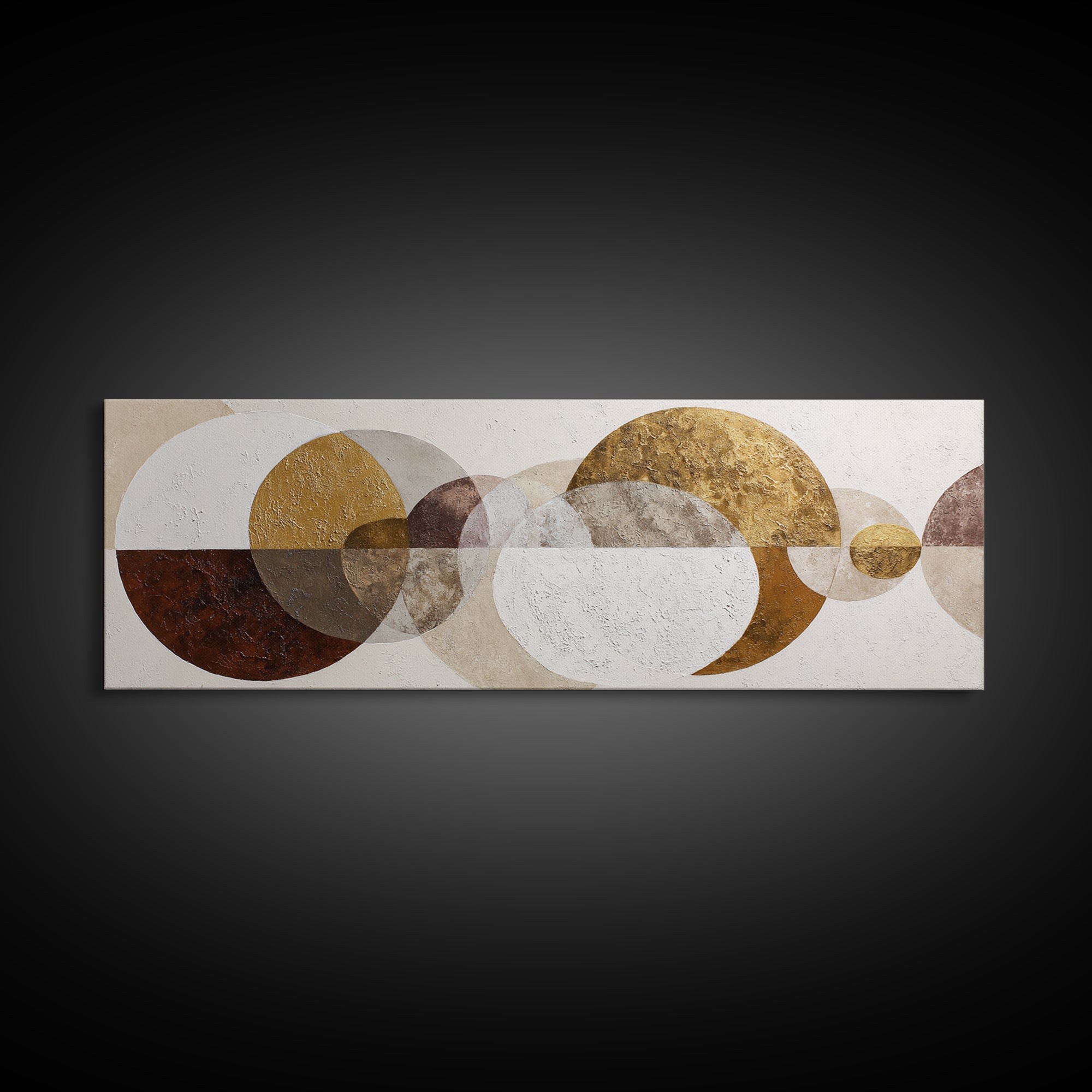 Two Overlapping Organic Shapes Framed Canvas Print, Minimalist Art, Wall Decor, Living Room Decor, Abstract Art, Minimal, MIN-3x1-59
