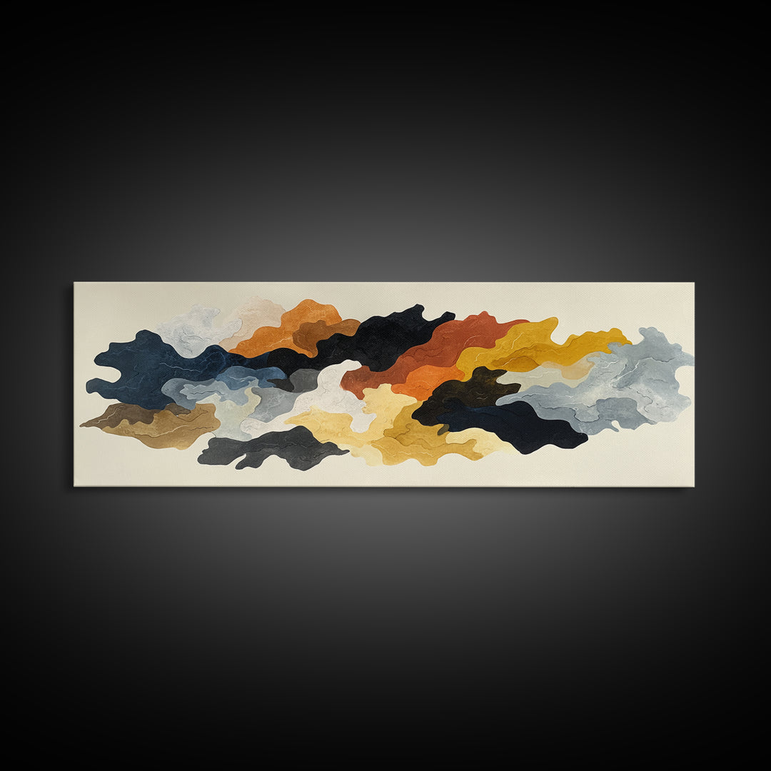 Minimal Horse Contour Framed Canvas Print, Minimalist Art, Black Art, Living Room Decor, Fine Art, Minimal, Minimalist Wall Art, MIN-3x1-82