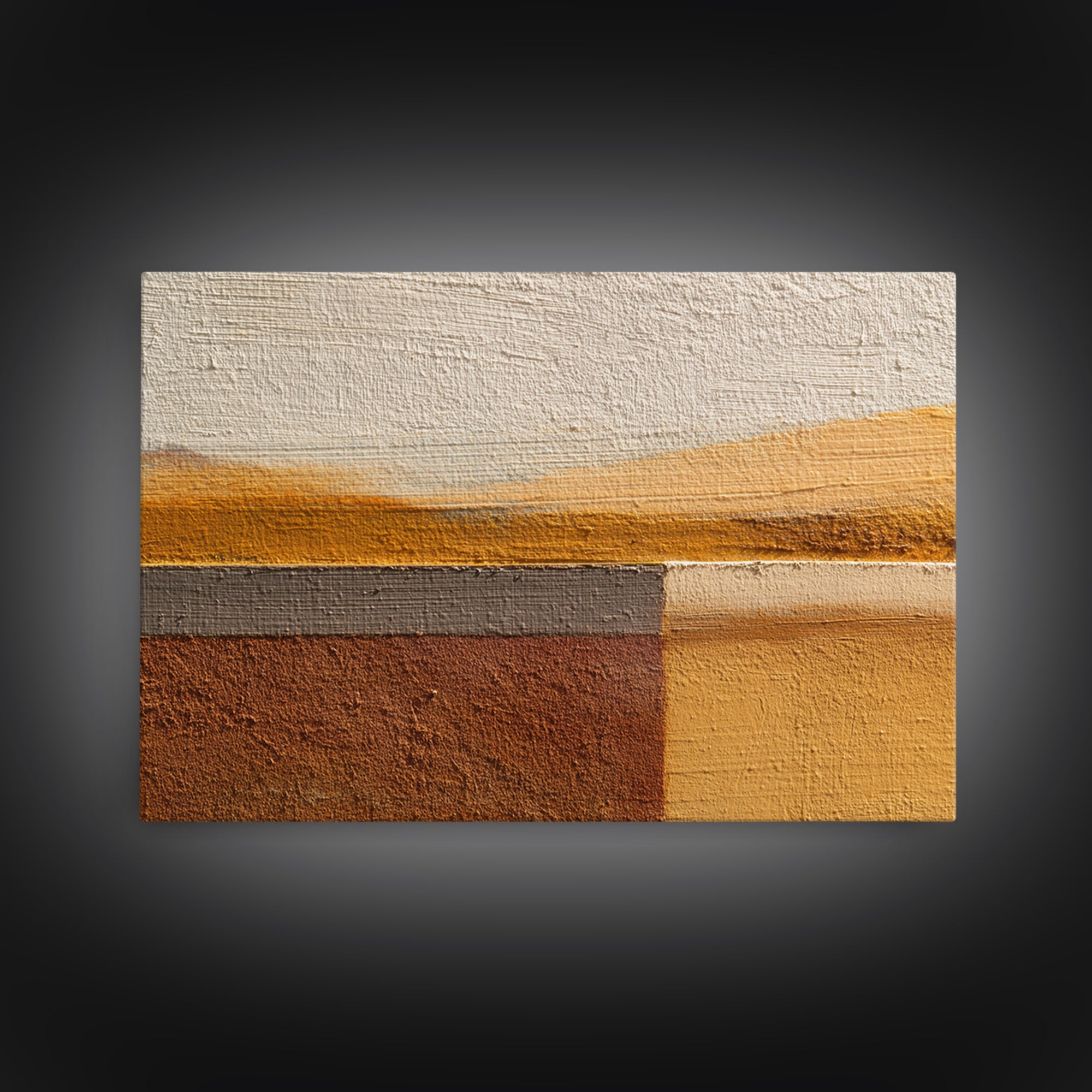 Calm Rectangle Composition Framed Canvas Print, Minimalist Art, Wall Art, Living Room Decor, Oil Painting, Minimal, MIN-3x2-100