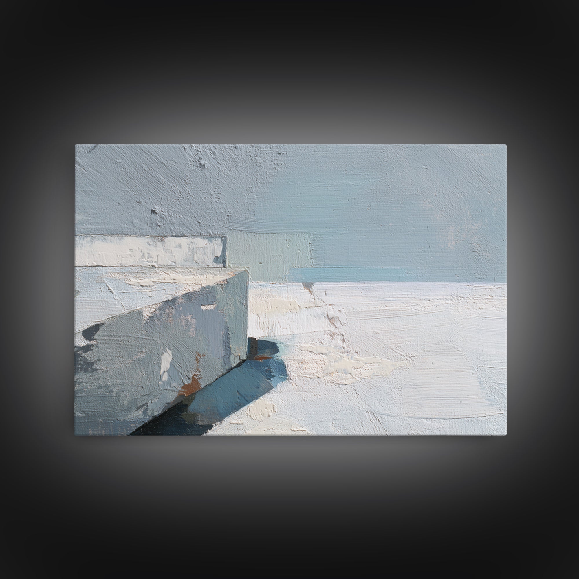 Quiet Stone Stack Framed Canvas Print, Minimalist Art, Boho Wall Art, Living Room Decor, Fine Art, Minimal, Statement Artwork, MIN-3x2-63