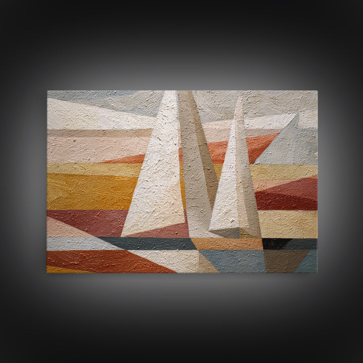 Tiny Sailboat under Open Sky Canvas Print, Minimalist Art, Printable Art, Living Room Decor, Fine Art, Minimal, Neutral Decor, MIN-3x2-66