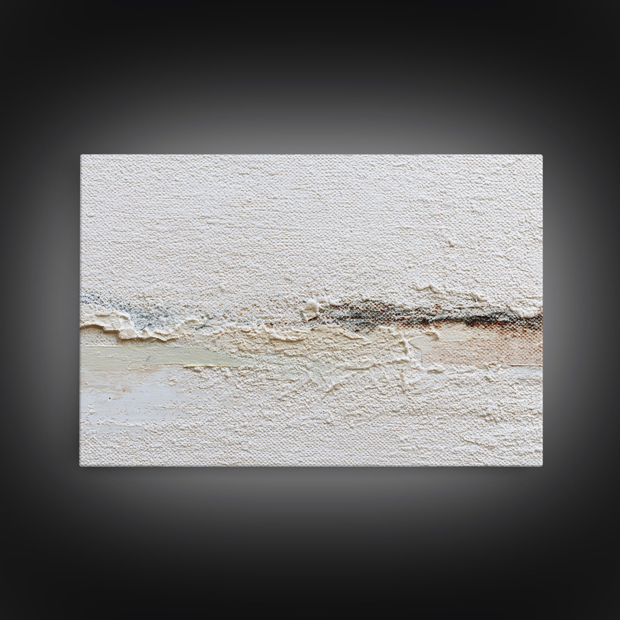 White on White Plaster Texture Study Canvas Print, Minimalist Art, Minimalist Decor, Living Room Decor, Fine Art, Minimal, MIN-3x2-68