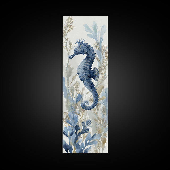 Sea Dragon Drifting Among Kelp Framed Canvas Print, Marine Life Art, Ocean Prints, Living Room Decor, Fine Art, Marine, MLA-1x3-29