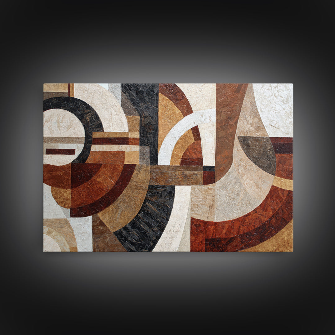 Jazz Musician in Angular Mid Century Style Canvas Print, Midcentury Modern Art, Statement Artwork, Living Room Decor, Retro, MMA-3x2-85