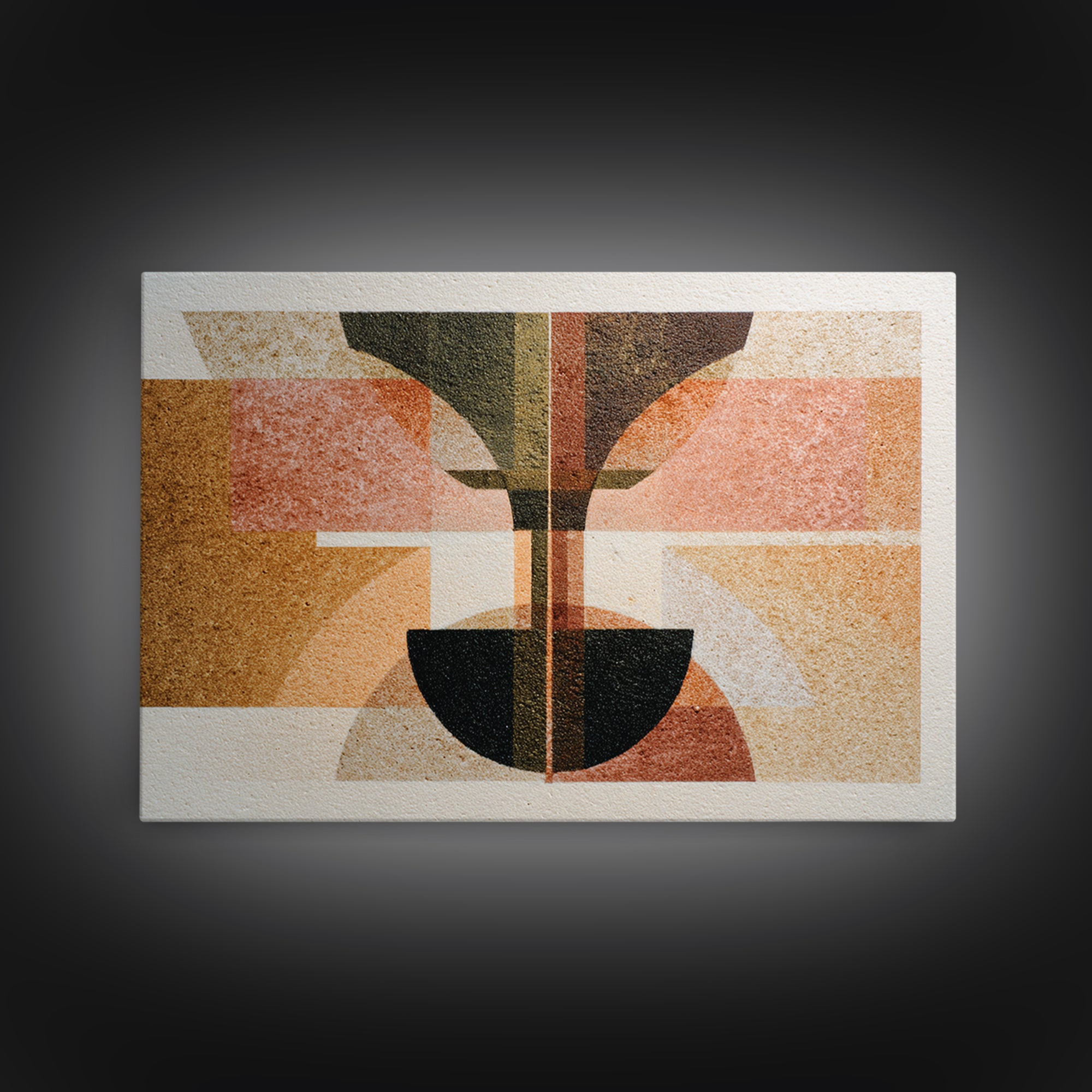 Rocket Ship in Retro Space Age Design Canvas Print, Midcentury Modern Art, Living Room Wall Art, Living Room Decor, Retro, MMA-3x2-90