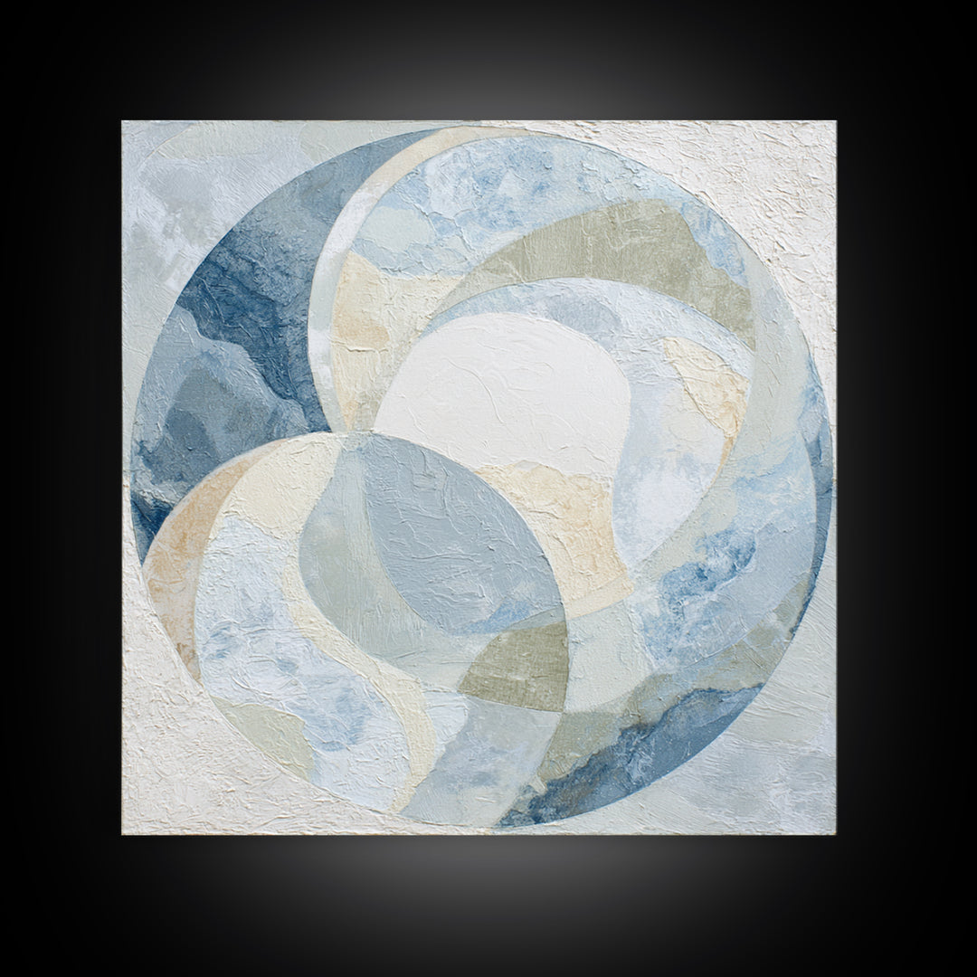 Subtle Marble Texture Framed Canvas Print, Medical Office Art, Medical Wall Art, Office Decor, Oil Painting, Calm, MOA-1x1-43