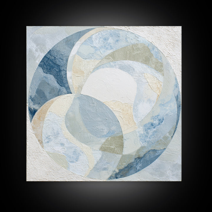 Subtle Marble Texture Framed Canvas Print, Medical Office Art, Medical Wall Art, Office Decor, Oil Painting, Calm, MOA-1x1-43