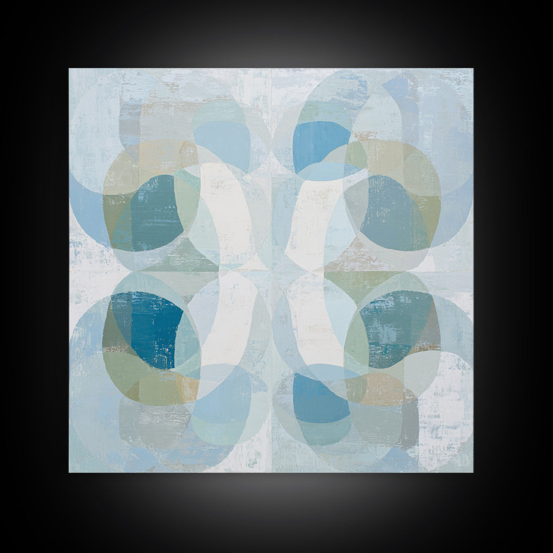 Calming Blue Abstract Canvas Print, Medical Office Art, Modern Decor, Office Decor, Abstract Art, Calm, Home Decor, Wall Decor, MOA-1x1-49