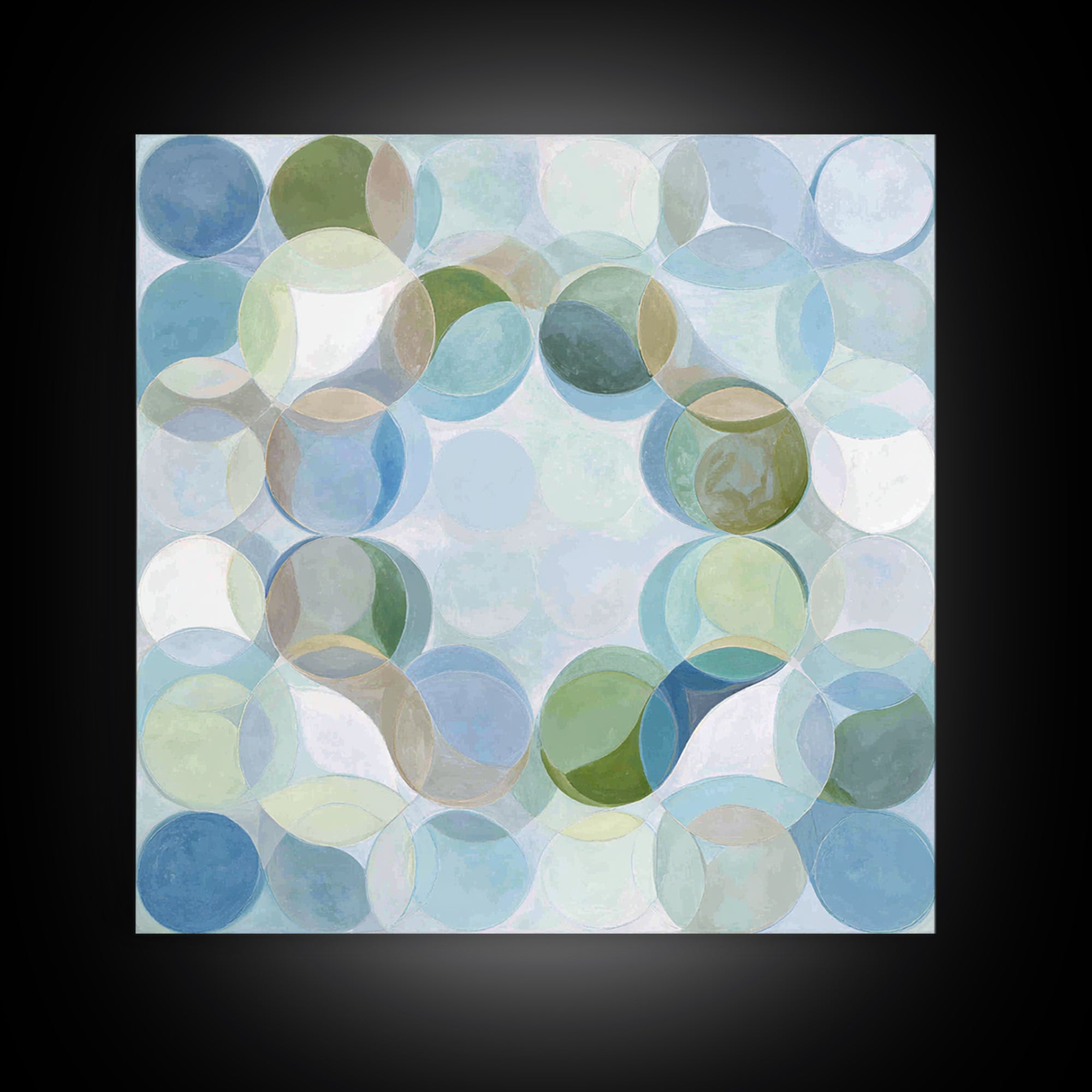 Abstract Cells and Circles as Soothing Pattern Canvas Print, Medical Office Art, Science Art, Office Decor, Abstract Art, Calm, MOA-1x1-5