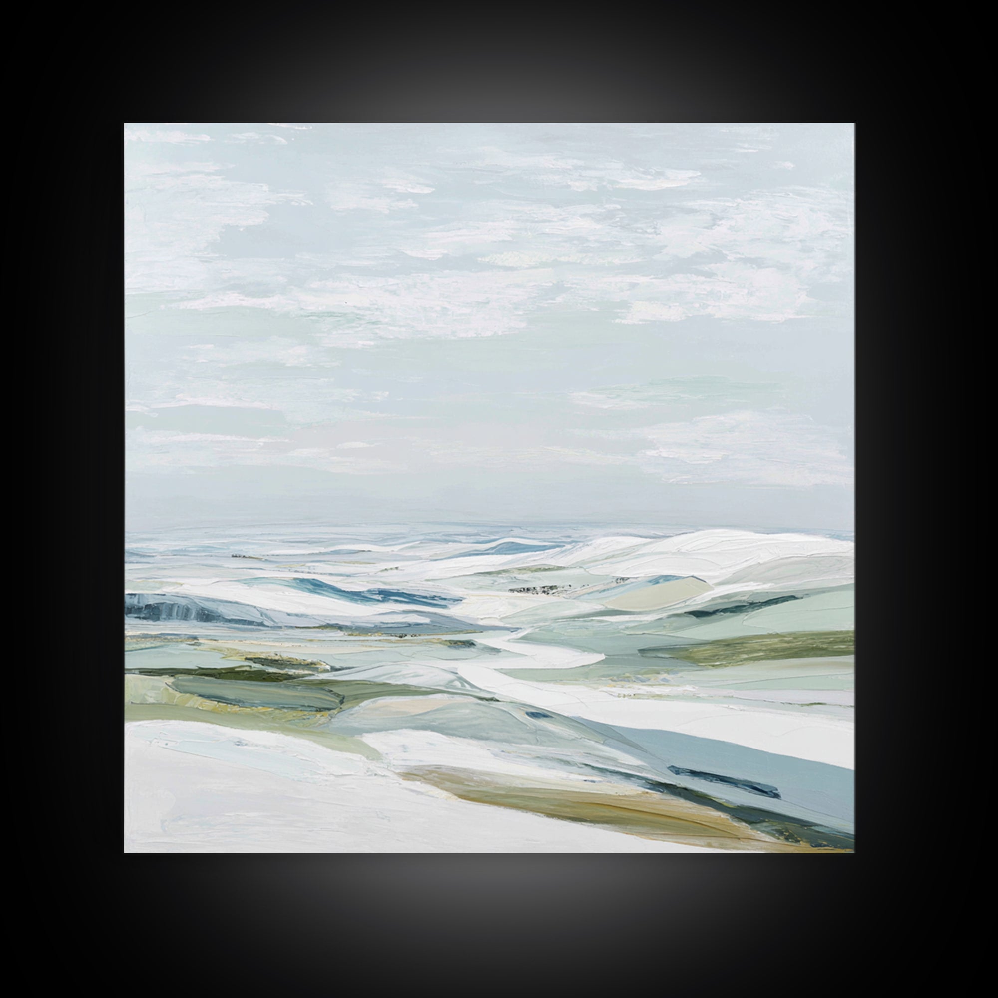 Large Neutral Landscape Framed Canvas Print, Medical Office Art, Brain Poster, Office Decor, Fine Art, Calm, Medical School, MOA-1x1-64