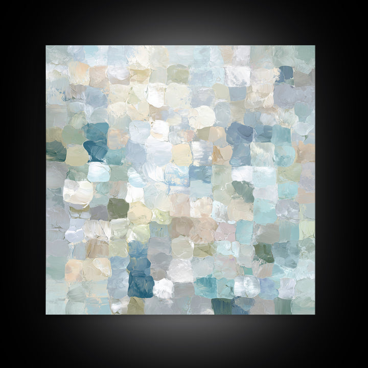 Subtle Marble Texture Framed Canvas Print, Medical Office Art, Gallery Decor, Office Decor, Fine Art, Calm, Contemporary Art, MOA-1x1-67