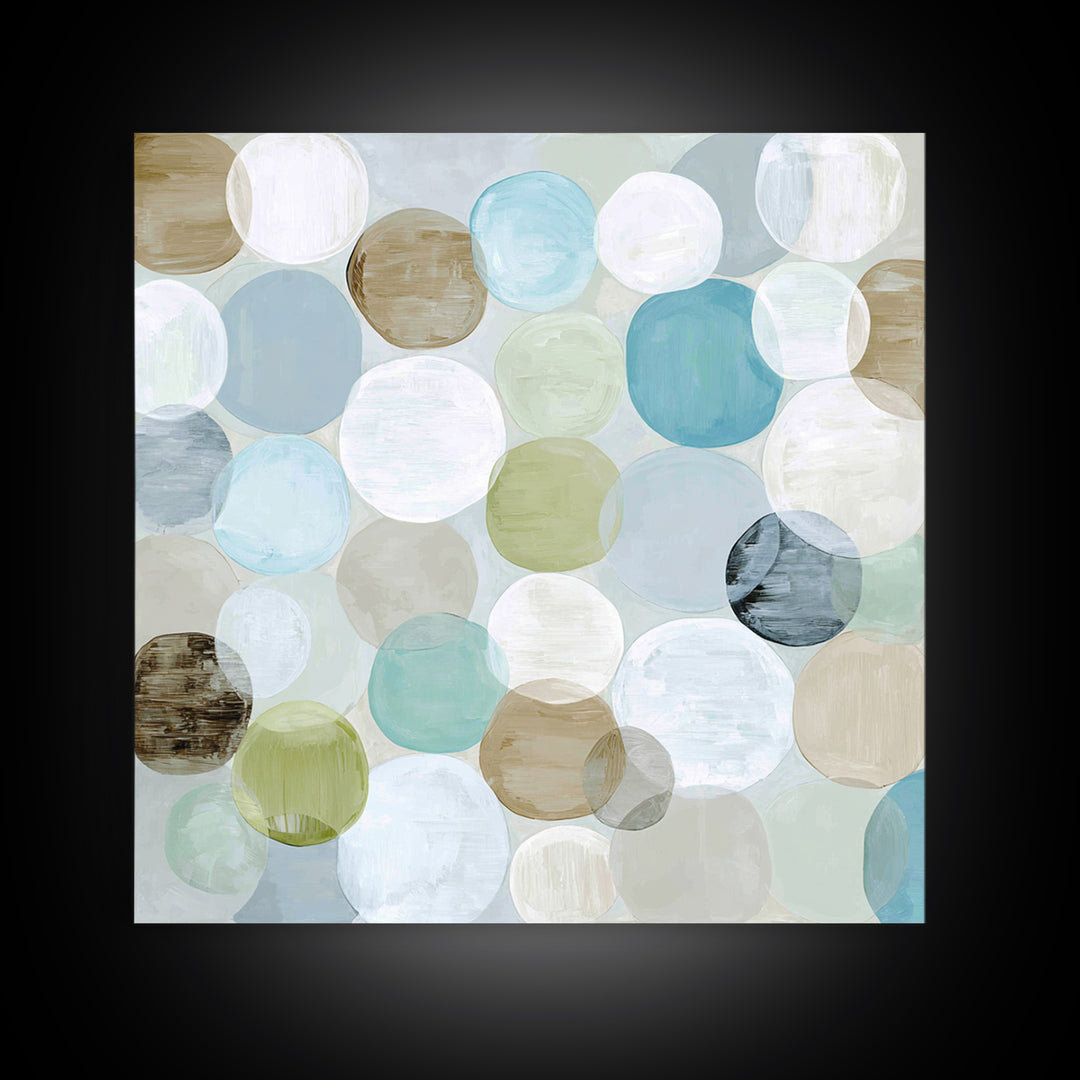 Abstract Cells and Circles as Soothing Pattern Canvas Print, Medical Office Art, Room Decor, Office Decor, Fine Art, Calm, MOA-1x1-77