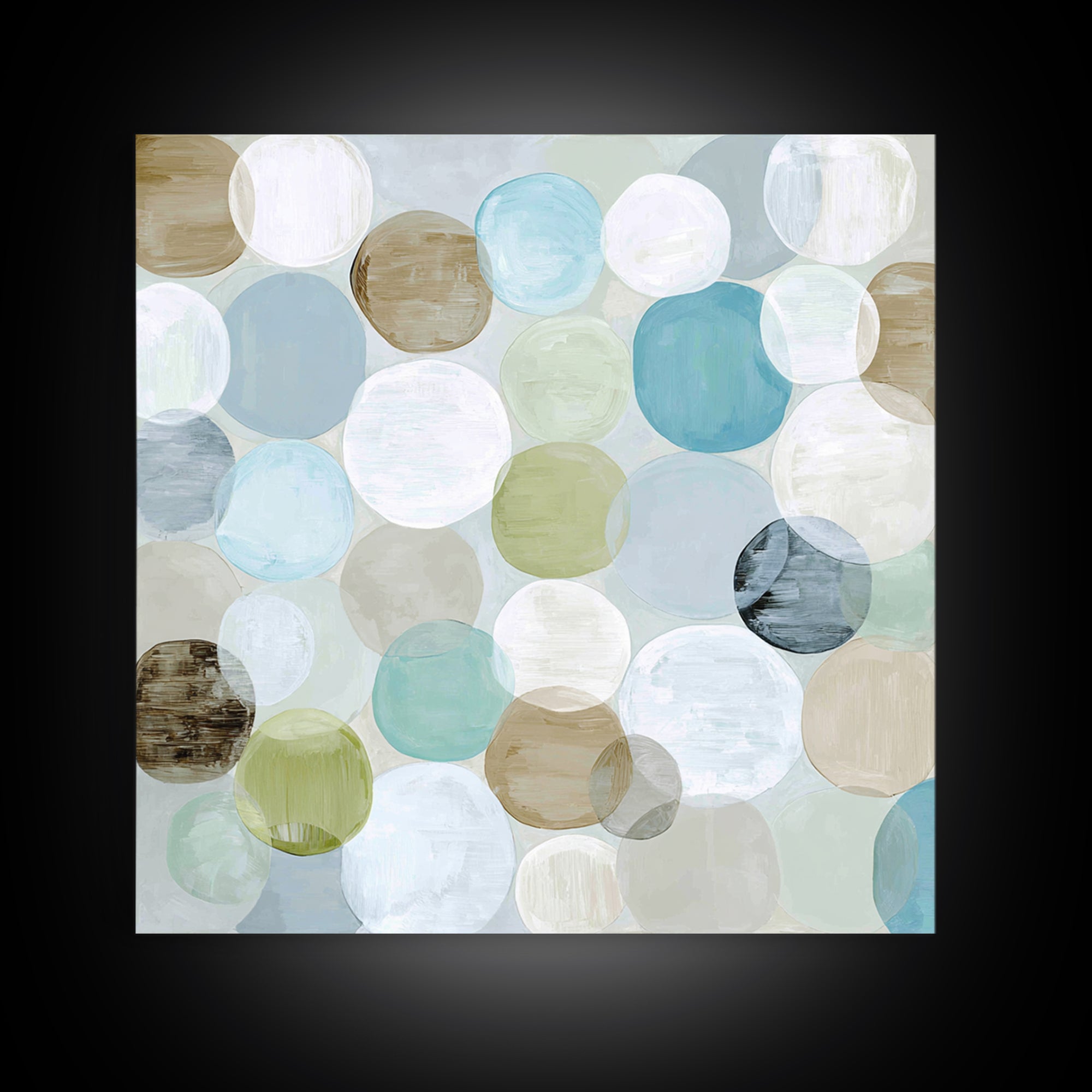 Abstract Cells and Circles as Soothing Pattern Canvas Print, Medical Office Art, Room Decor, Office Decor, Fine Art, Calm, MOA-1x1-77