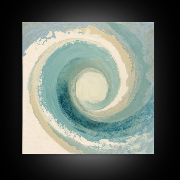 Abstract Healing Spiral Canvas Print, Medical Office Art, Boho Decor, Office Decor, Abstract Art, Calm, Printable Wall Art, MOA-1x1-87