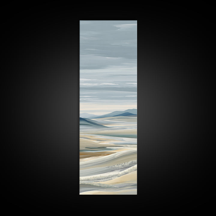 Large Neutral Landscape Canvas Print, Medical Office Art, Healthcare Wall Art, Office Decor, Oil Painting, Calm, Gallery Decor, MOA-1x3-100