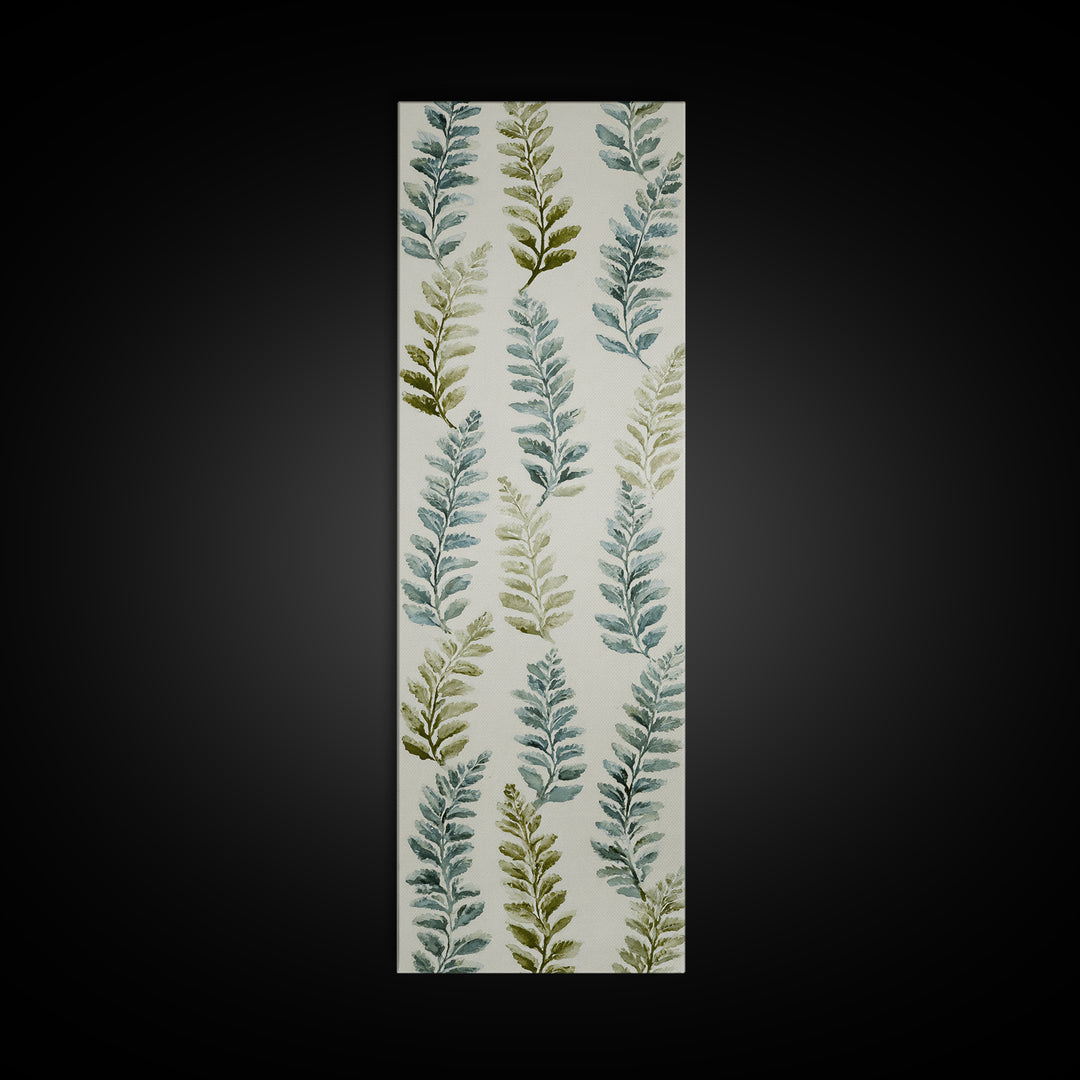 Minimal Green Fern Specimen Canvas Print, Medical Office Art, Contemporary Art, Office Decor, Fine Art, Calm, Animal Art, MOA-1x3-44