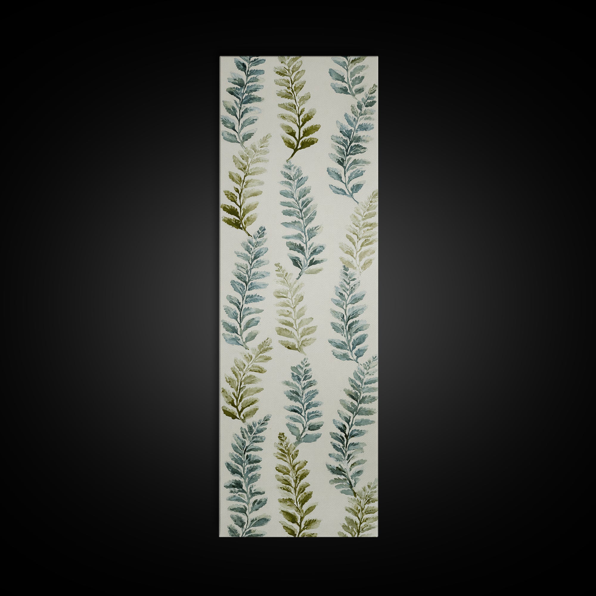 Minimal Green Fern Specimen Canvas Print, Medical Office Art, Contemporary Art, Office Decor, Fine Art, Calm, Animal Art, MOA-1x3-44