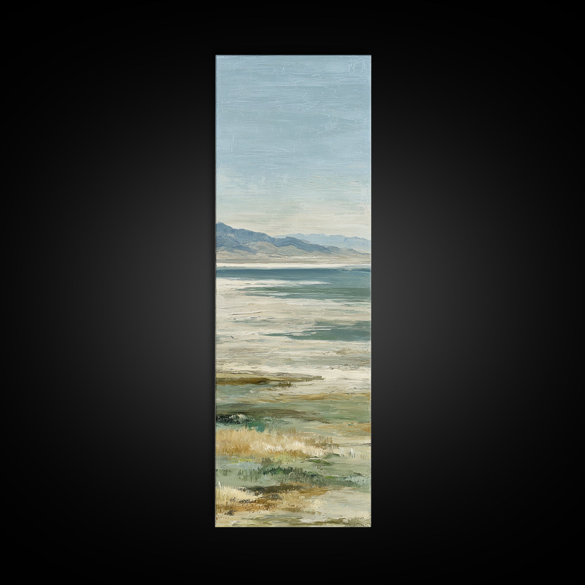 Large Neutral Landscape Framed Canvas Print, Medical Office Art, Home Decor, Office Decor, Fine Art, Calm, Medical Art, MOA-1x3-52