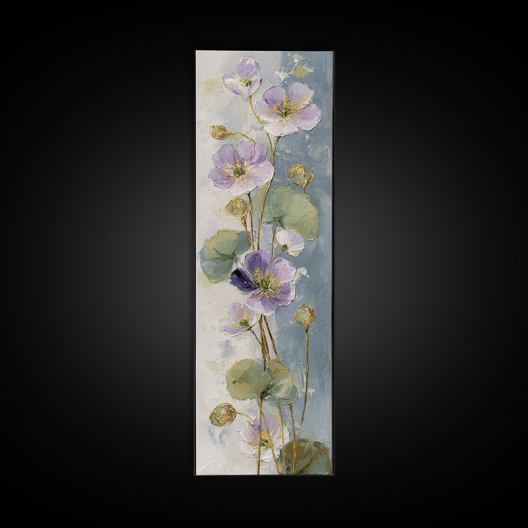 Lavender Botanical Still Life Canvas Print, Medical Office Art, Fine Art Print, Office Decor, Fine Art, Calm, Wall Decor, MOA-1x3-57