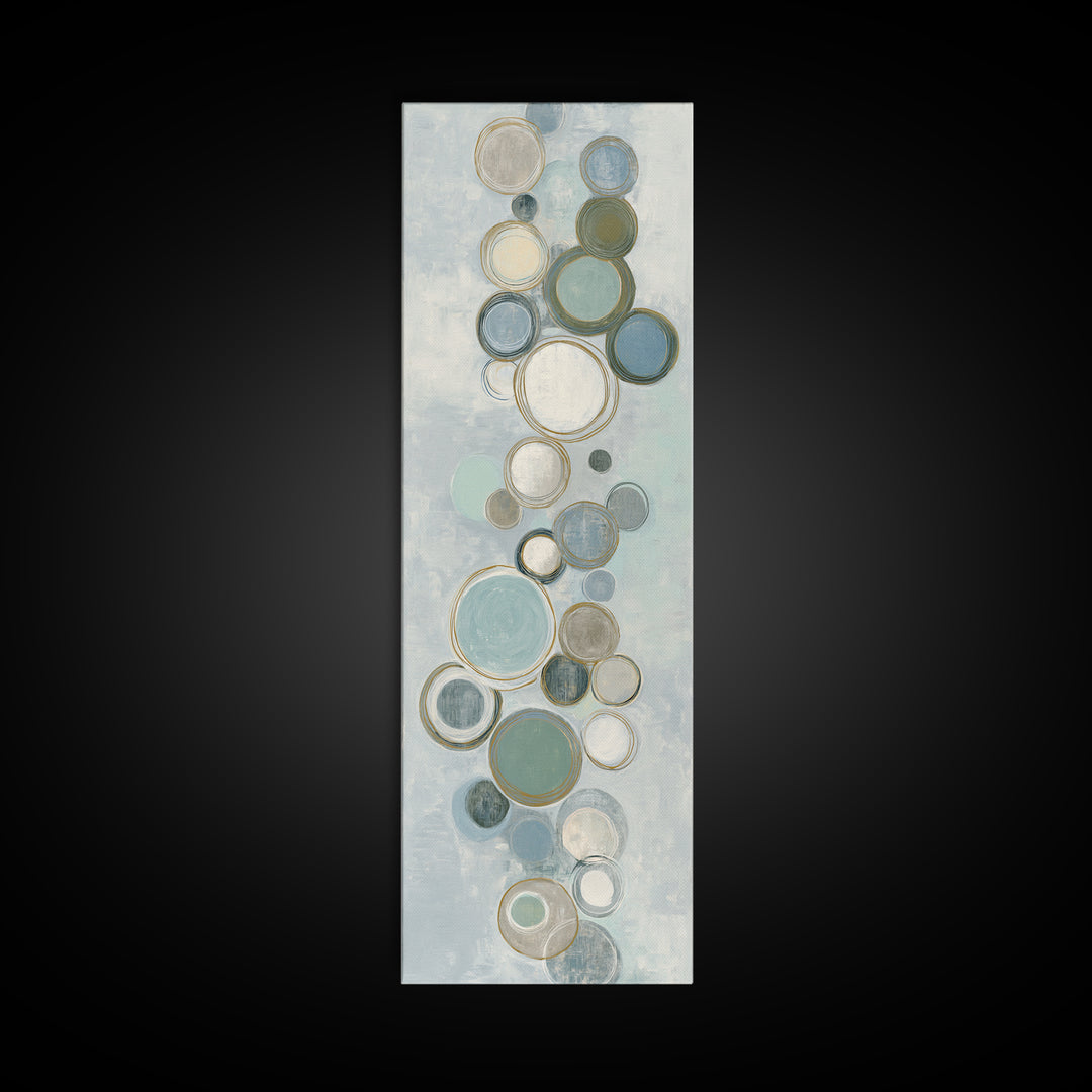 Abstract Cells and Circles as Soothing Pattern Canvas Print, Medical Office Art, Office Decor, Abstract Art, Calm, MOA-1x3-65