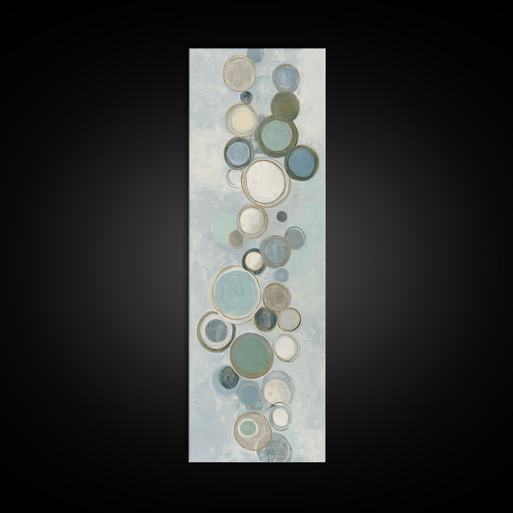 Abstract Cells and Circles as Soothing Pattern Canvas Print, Medical Office Art, Office Decor, Abstract Art, Calm, MOA-1x3-65
