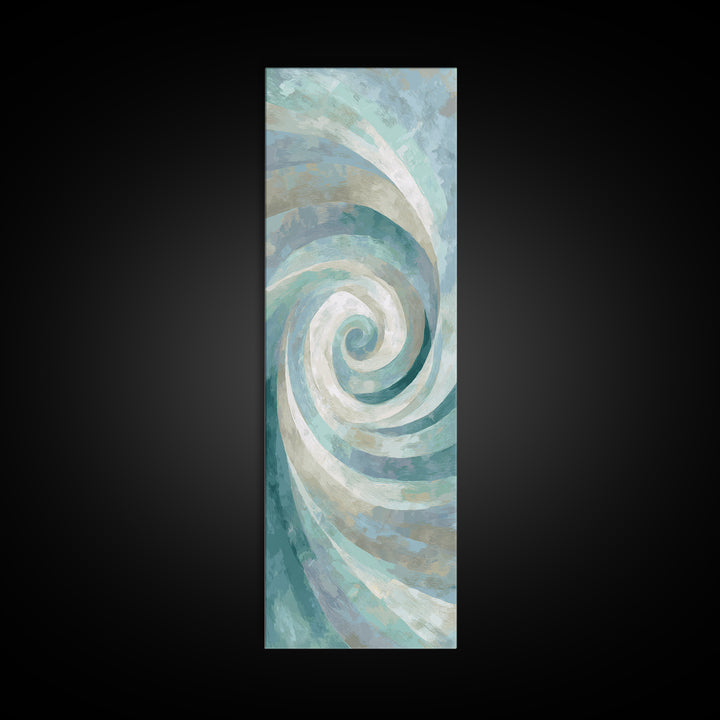 Abstract Healing Spiral Framed Canvas Print, Medical Office Art, Educational Poster, Office Decor, Calm, Fine Art Print, MOA-1x3-75