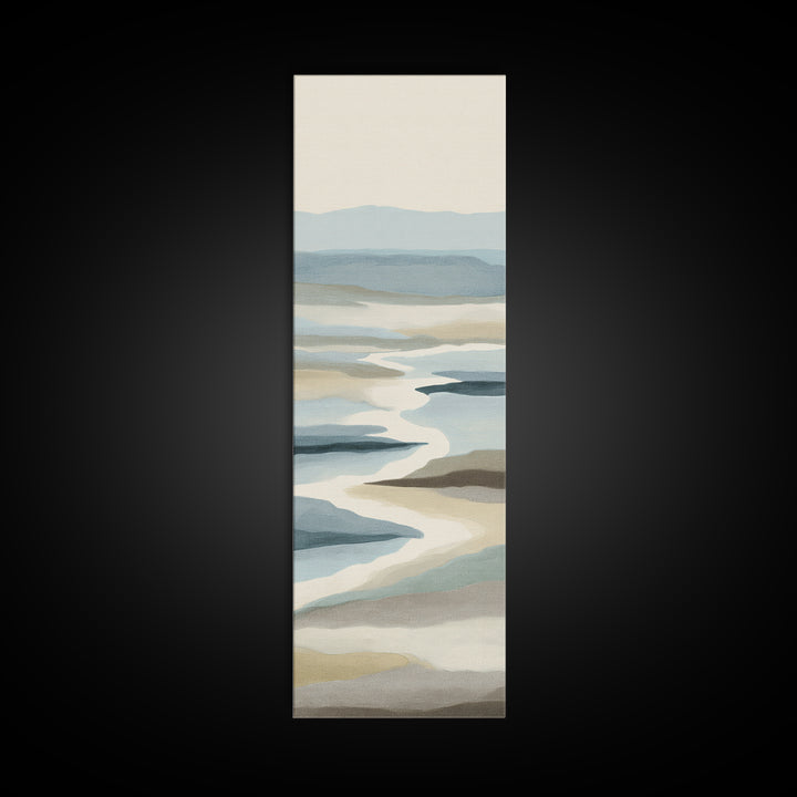 Peaceful Ocean Horizon Canvas Print, Medical Office Art, Medical Decor, Office Decor, Calm, Science Art, Neuroscience Art, MOA-1x3-88