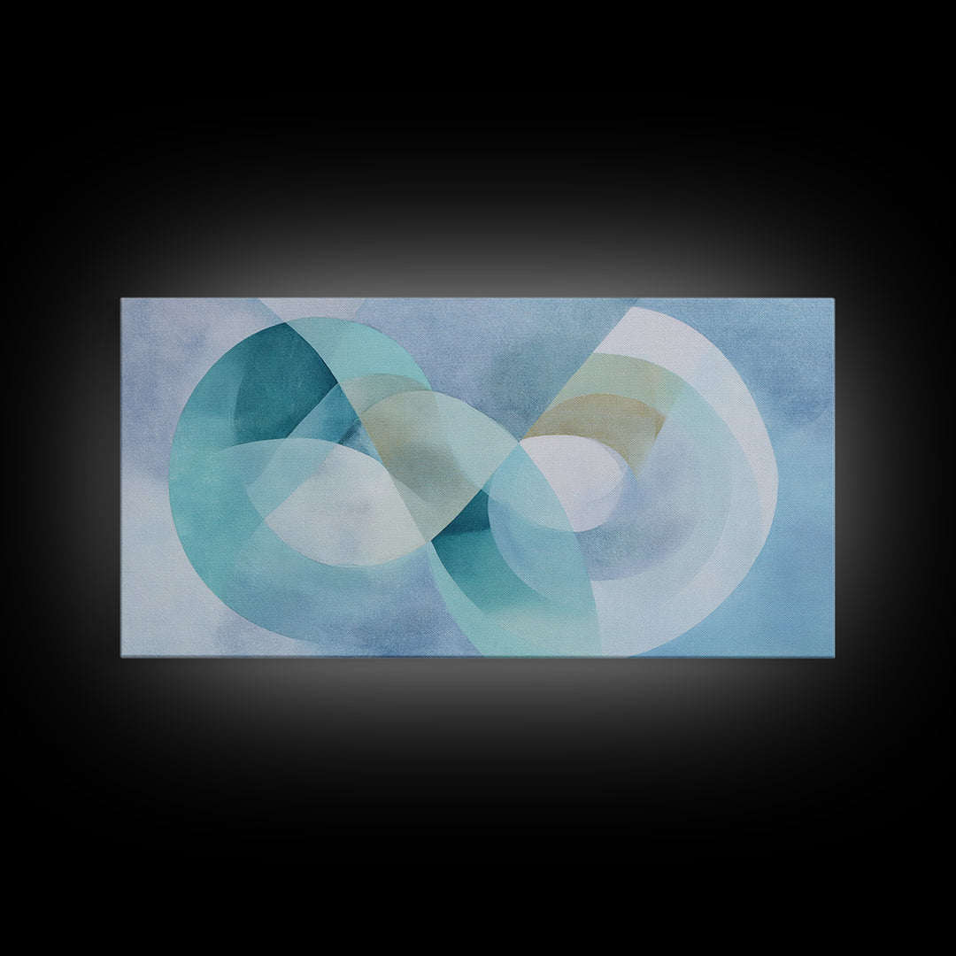 Abstract Healing Spiral Framed Canvas Print, Medical Office Art, Healthcare Wall Art, Office Decor, Abstract Art, Calm, MOA-2x1-11