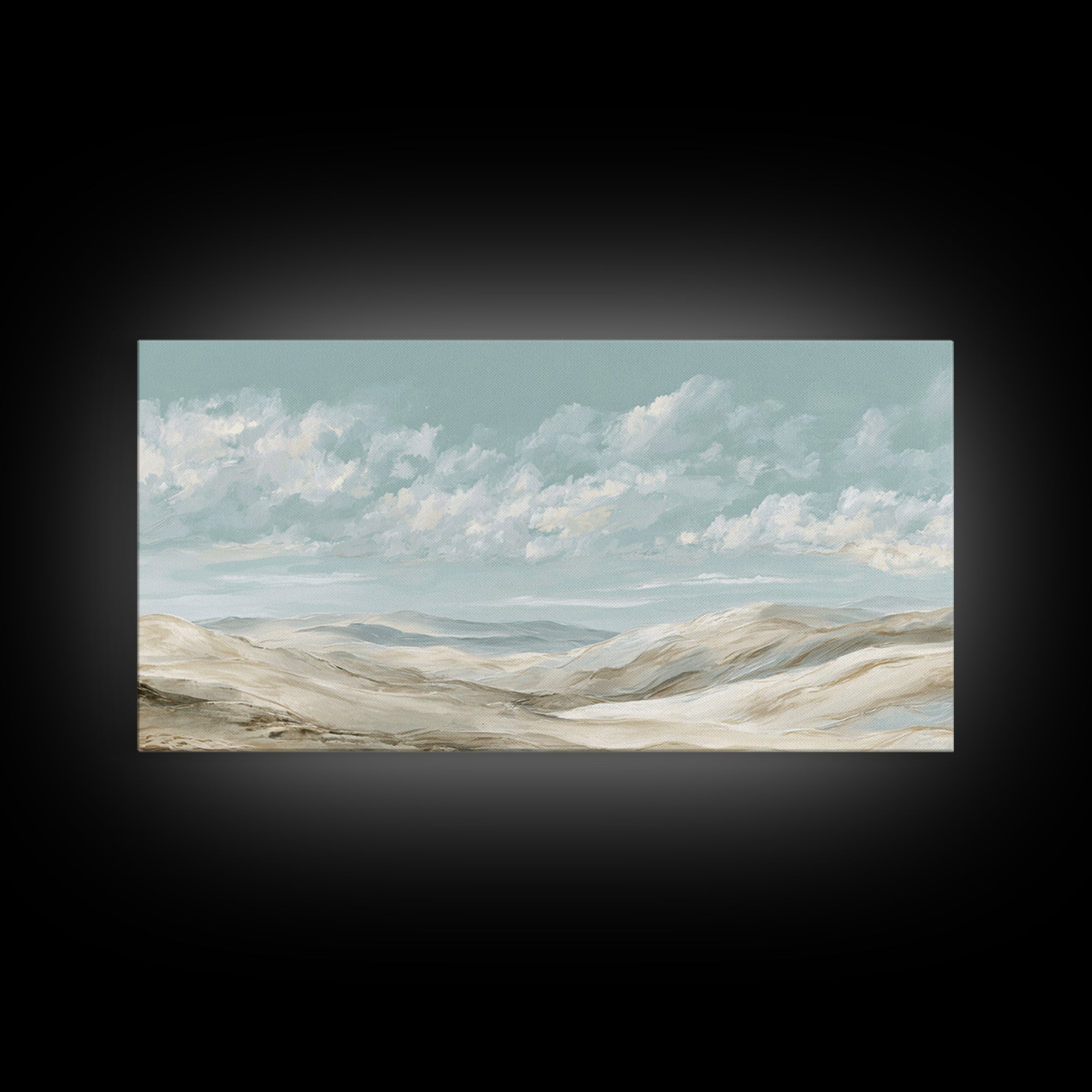 Large Neutral Landscape Framed Canvas Print, Medical Office Art, Art Print, Office Decor, Fine Art, Calm, Printable Art, MOA-2x1-12