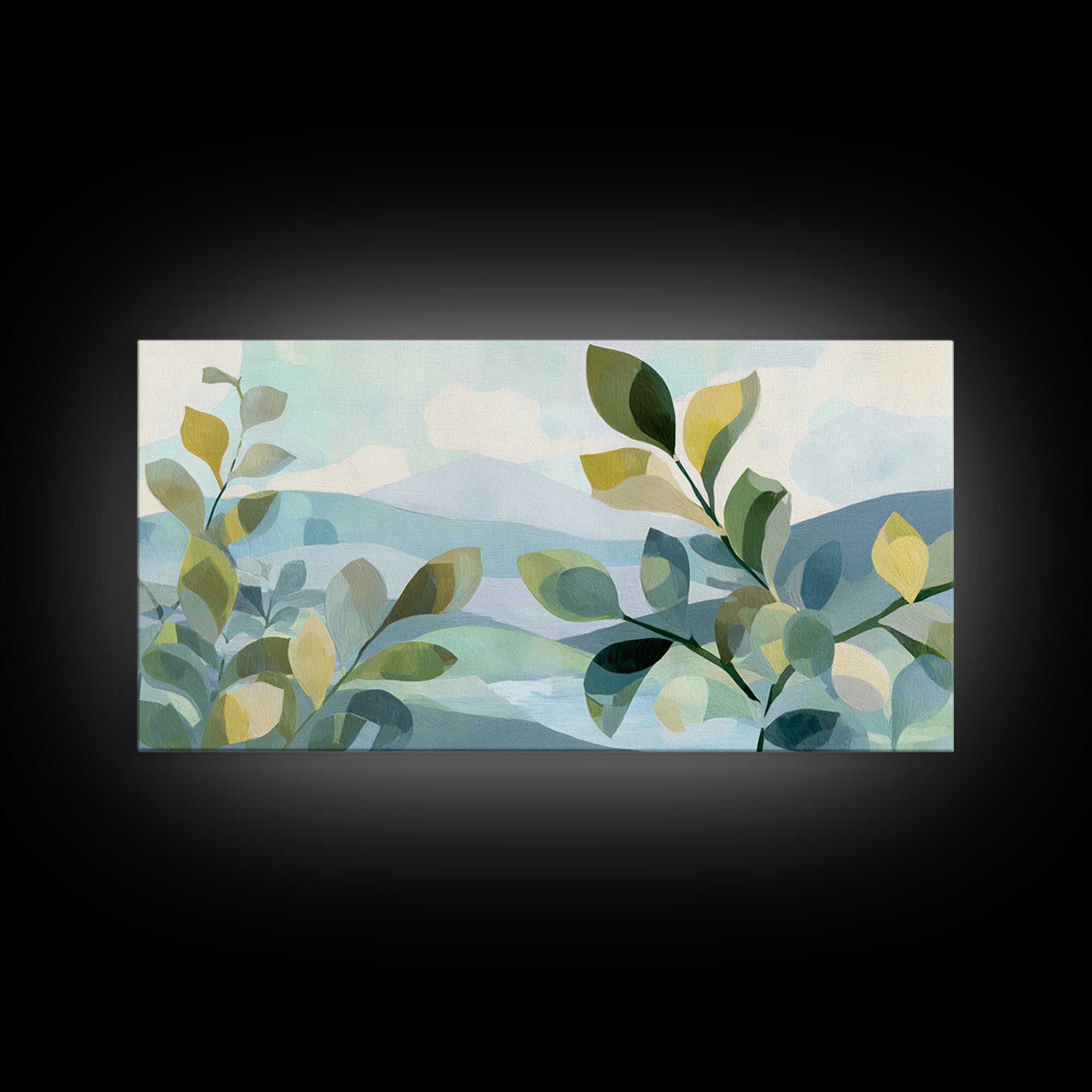 Fresh Citrus and Leaves for Bright Optimism Framed Canvas Print, Medical Office Art, Statement Artwork, Office Decor, Calm, MOA-2x1-20