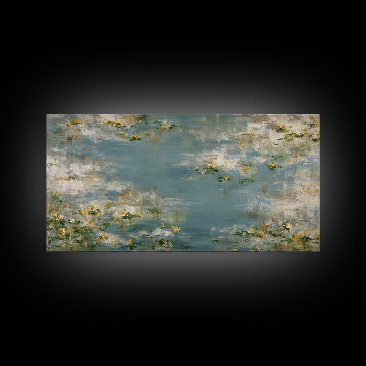 Sunlit Meadow with Wildflowers and Calm Mood Canvas Print, Medical Office Art, Office Decor, Watercolor Art, Calm, MOA-2x1-32