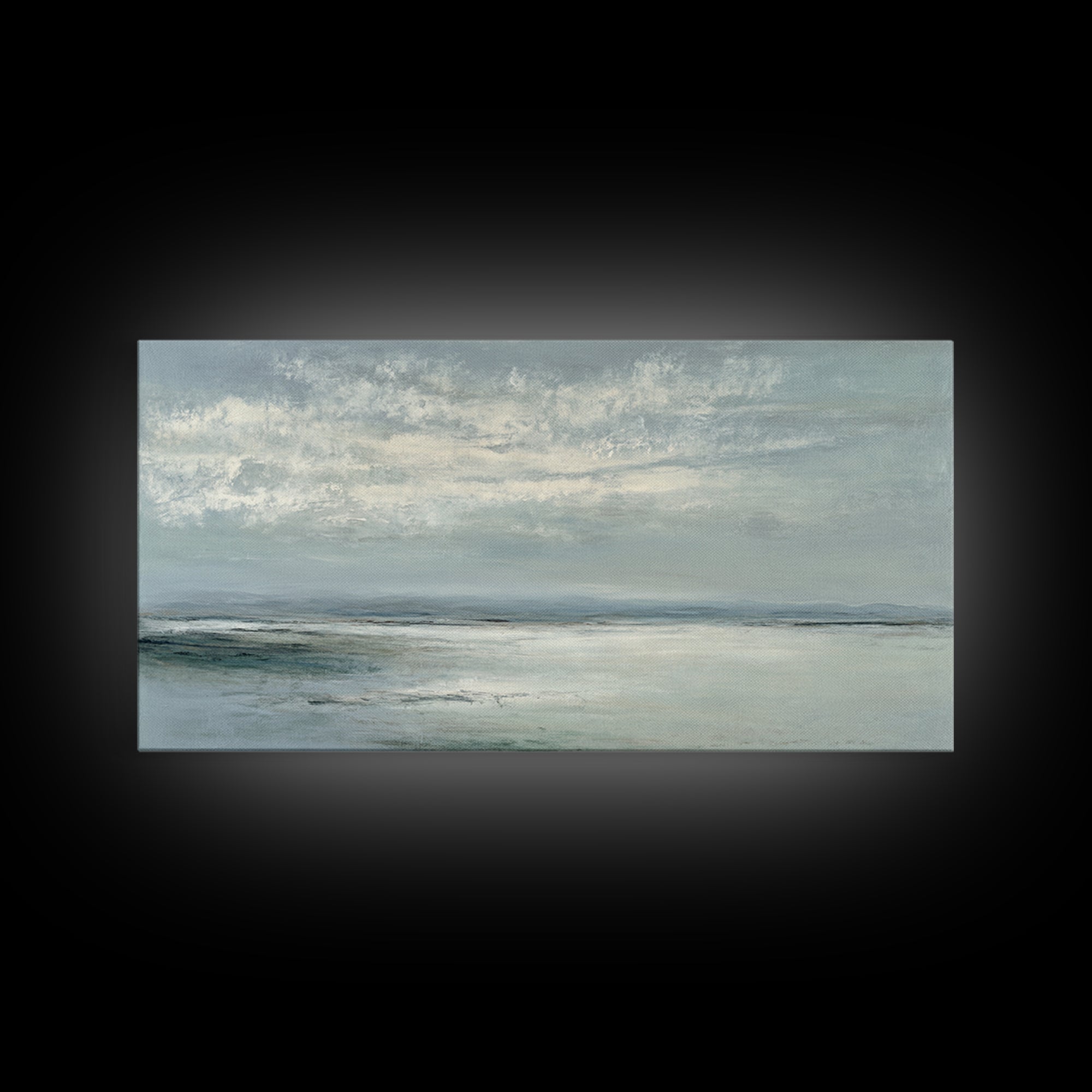 Large Neutral Landscape Canvas Print, Medical Office Art, Wall Art, Office Decor, Watercolor Art, Calm, Printable Card, MOA-2x1-36