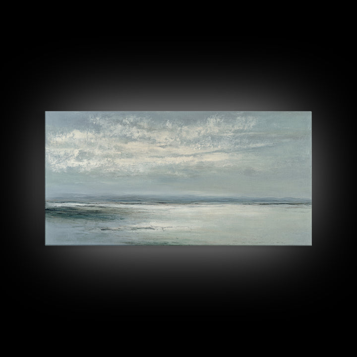 Large Neutral Landscape Canvas Print, Medical Office Art, Wall Art, Office Decor, Watercolor Art, Calm, Printable Card, MOA-2x1-36