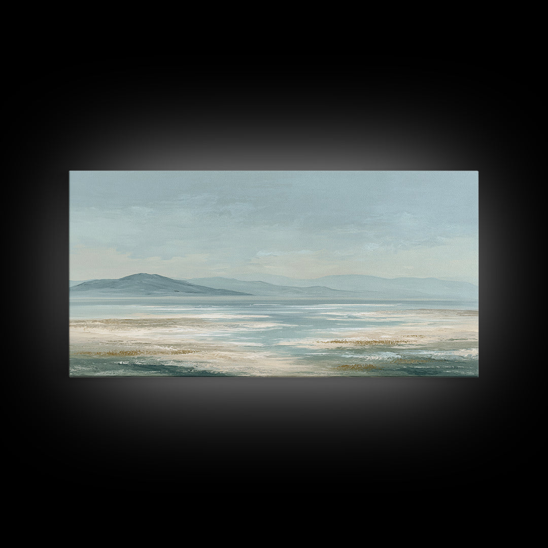 Peaceful Ocean Horizon Canvas Print, Medical Office Art, Digital Art, Office Decor, Calm, Medical Decor, Anatomy Wall Art, MOA-2x1-48