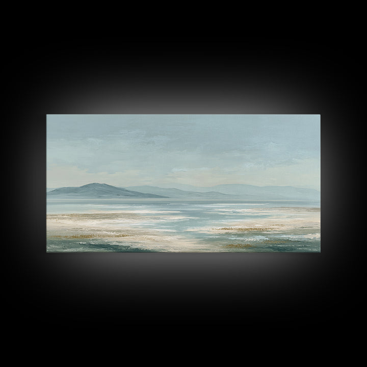 Peaceful Ocean Horizon Canvas Print, Medical Office Art, Digital Art, Office Decor, Calm, Medical Decor, Anatomy Wall Art, MOA-2x1-48
