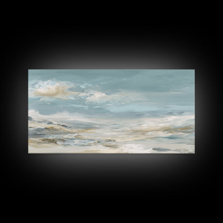 Sky and Cloud Scene Canvas Print, Medical Office Art, Medical Student Gift, Office Decor, Oil Painting, Calm, Anatomy Poster, MOA-2x1-53