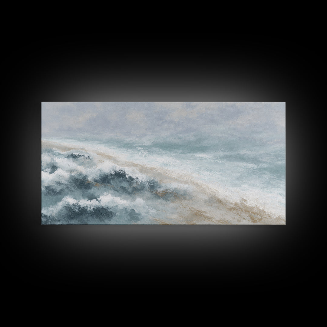 Subtle Marble Texture Canvas Print, Medical Office Art, Medical Decor, Office Decor, Calm, Science Art, Neuroscience Art, MOA-2x1-63