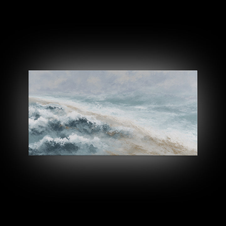 Subtle Marble Texture Canvas Print, Medical Office Art, Medical Decor, Office Decor, Calm, Science Art, Neuroscience Art, MOA-2x1-63