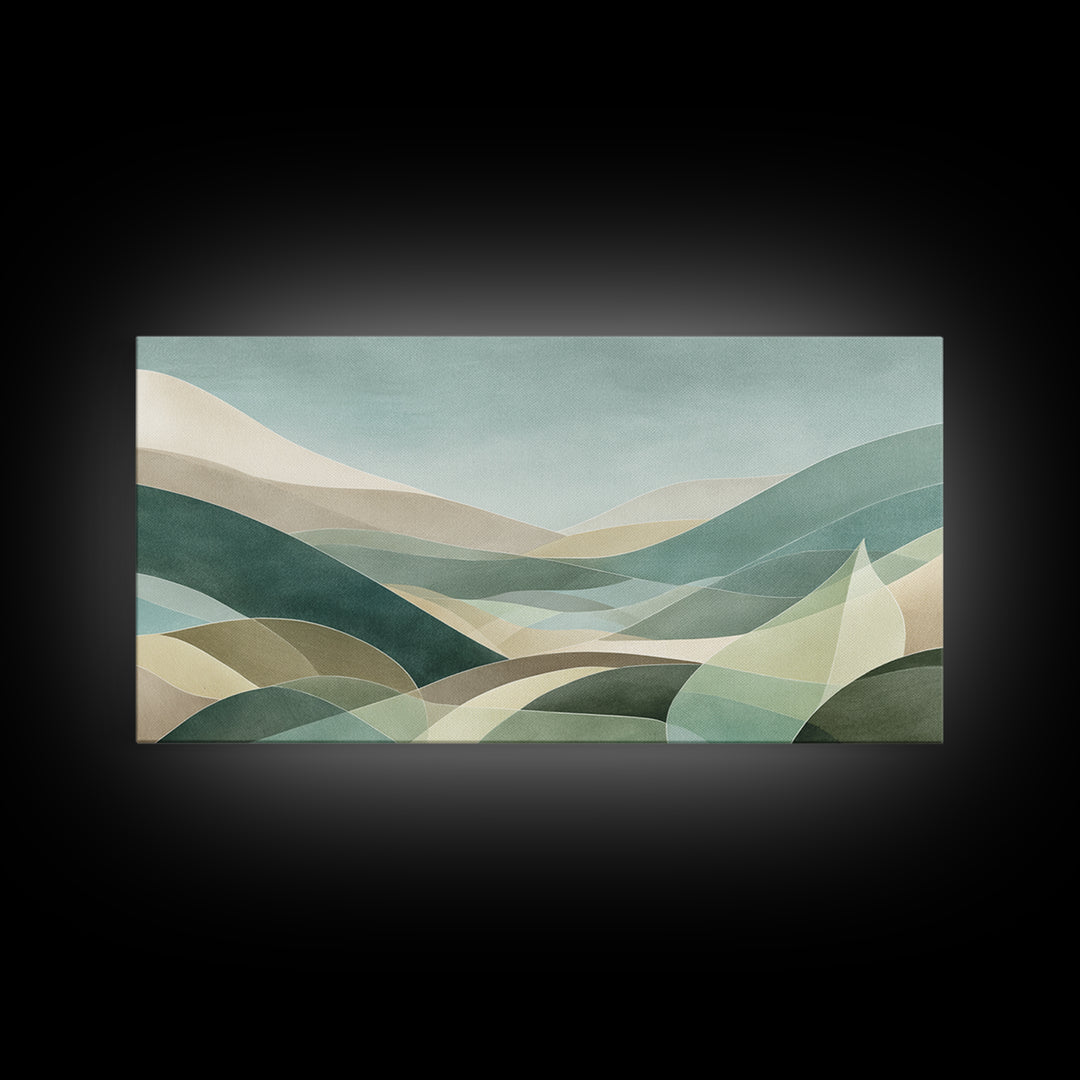 Clean Geometric Composition Canvas Print, Medical Office Art, Contemporary Art, Office Decor, Abstract Art, Calm, Animal Art, MOA-2x1-78