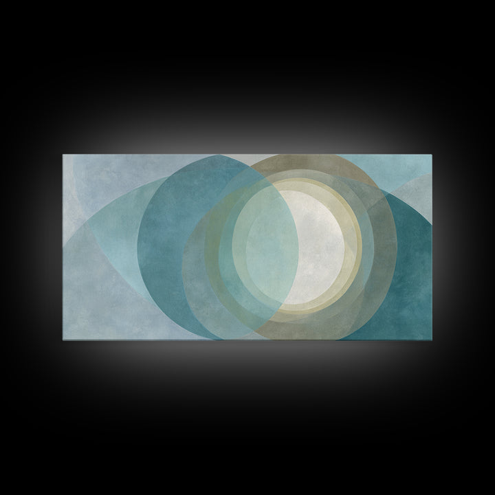 Abstract Healing Spiral Framed Canvas Print, Medical Office Art, Contemporary Art, Office Decor, Fine Art, Calm, Animal Art, MOA-2x1-83