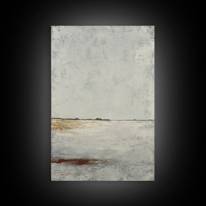 Peaceful Ocean Horizon Framed Canvas Print, Medical Office Art, Minimalist Decor, Office Decor, Calm, Dental Office Decor, MOA-2x3-12
