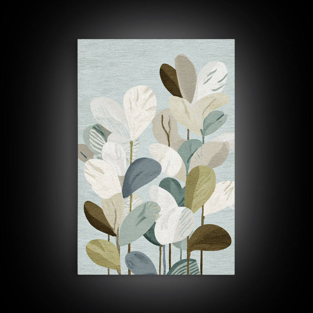 Clean Geometric Composition Framed Canvas Print, Medical Office Art, Room Decor, Office Decor, Abstract Art, Calm, MOA-2x3-18