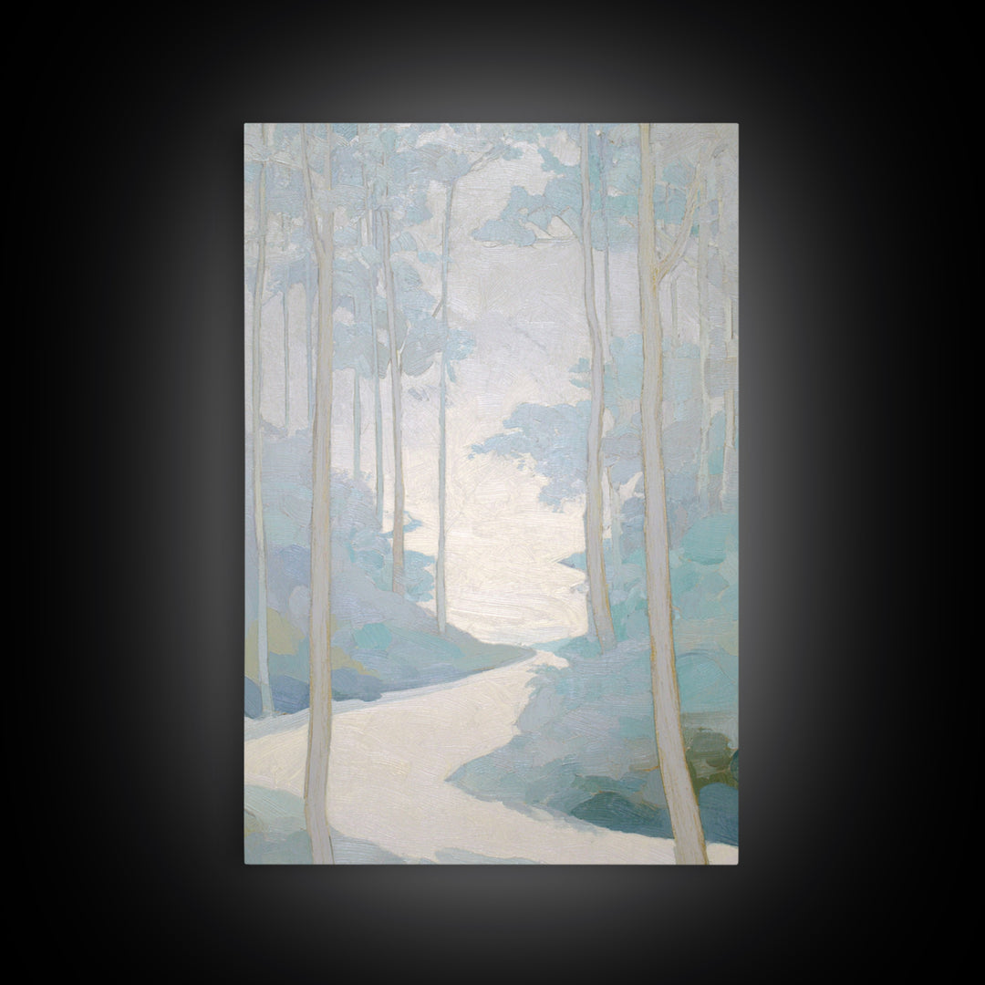 Gentle Forest Path Canvas Print, Medical Office Art, Digital Wall Art, Office Decor, Fine Art, Calm, Healthcare Wall Art, MOA-2x3-49
