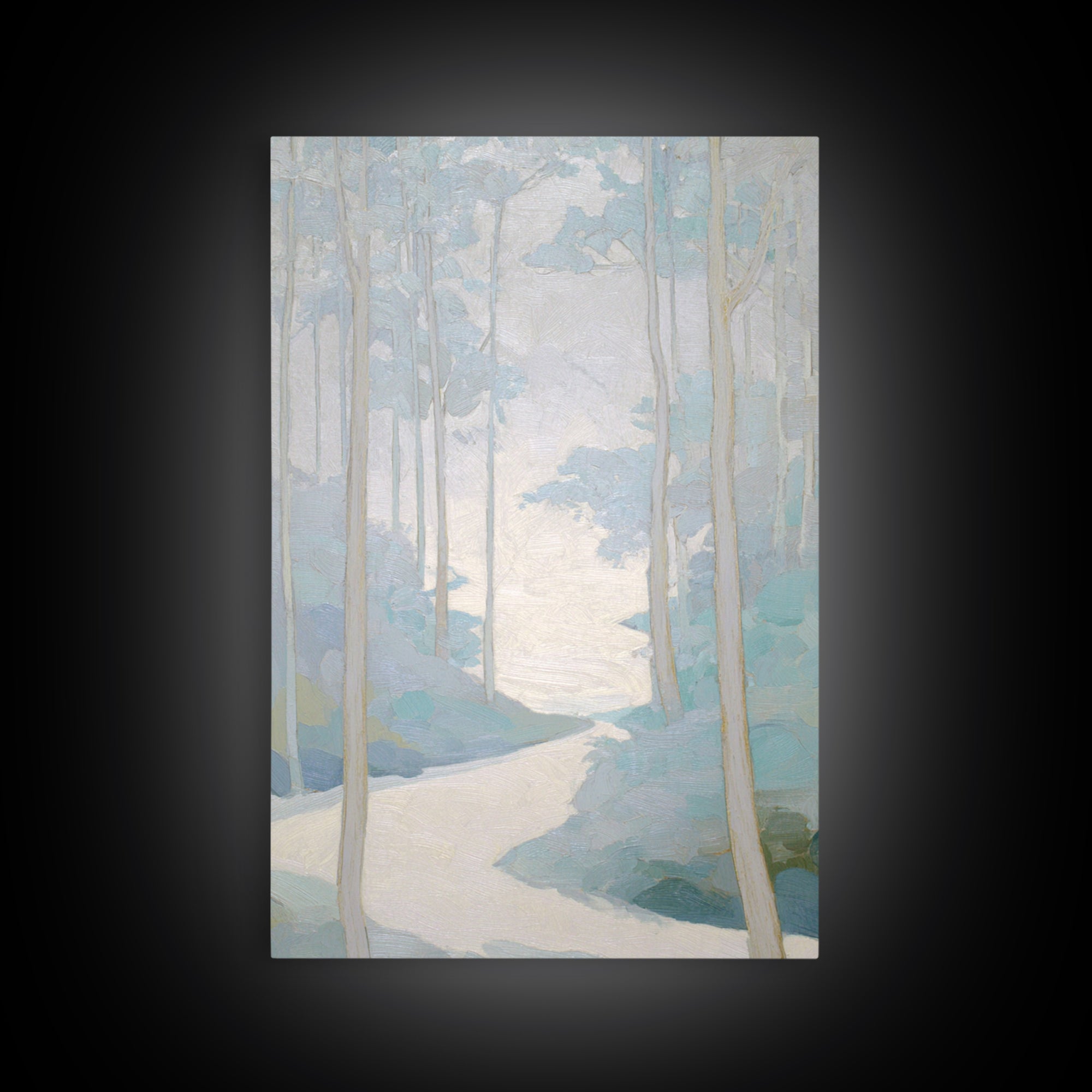 Gentle Forest Path Canvas Print, Medical Office Art, Digital Wall Art, Office Decor, Fine Art, Calm, Healthcare Wall Art, MOA-2x3-49