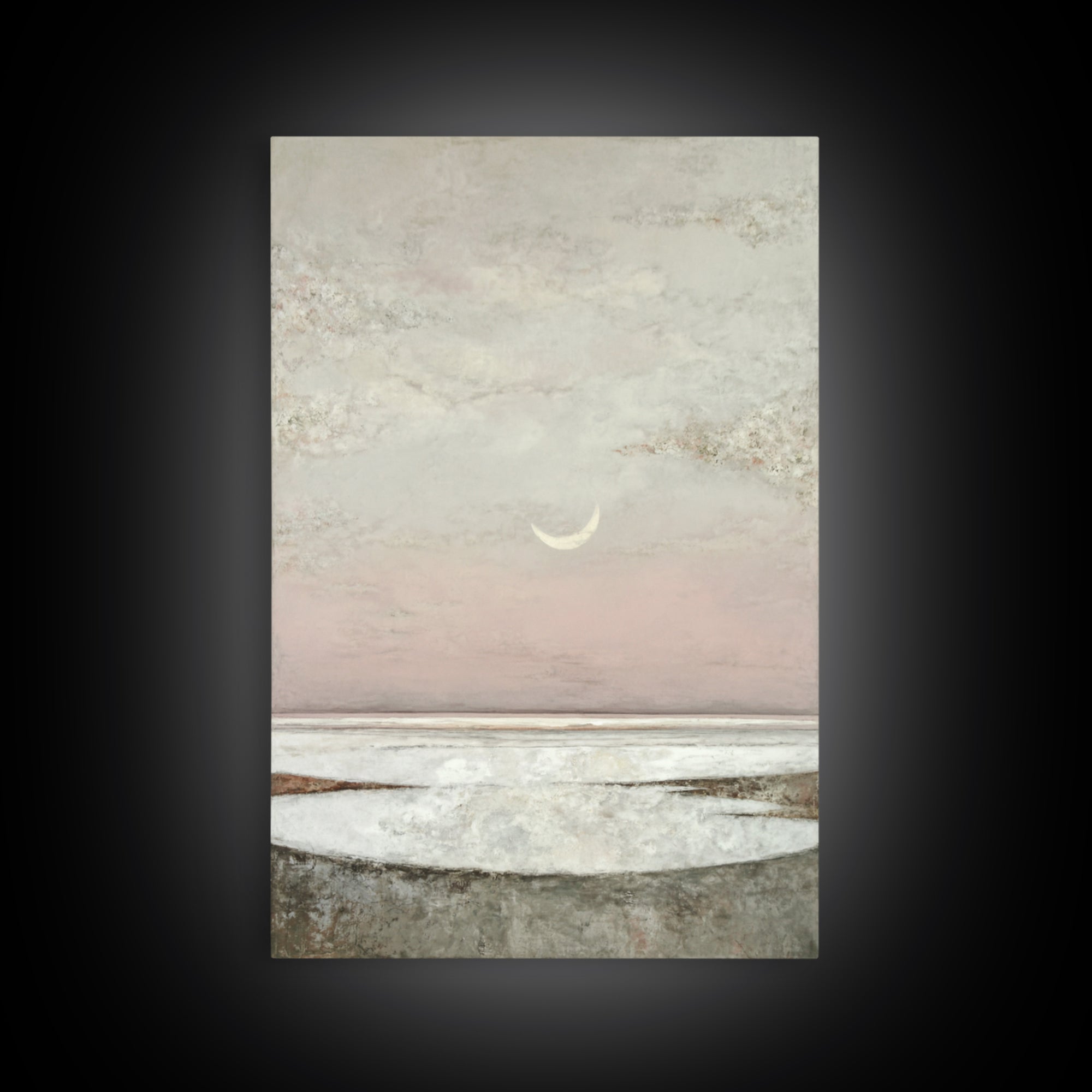 Peaceful Ocean Horizon Framed Canvas Print, Medical Office Art, Wall Art, Office Decor, Fine Art, Calm, Printable Card, MOA-2x3-60
