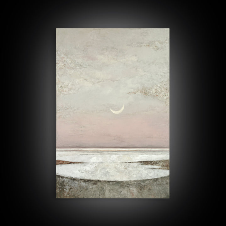 Peaceful Ocean Horizon Framed Canvas Print, Medical Office Art, Wall Art, Office Decor, Fine Art, Calm, Printable Card, MOA-2x3-60
