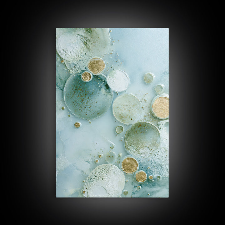 Abstract Cells and Circles as Soothing Pattern Canvas Print, Medical Office Art, Minimalist Art, Office Decor, Fine Art, Calm, MOA-2x3-61