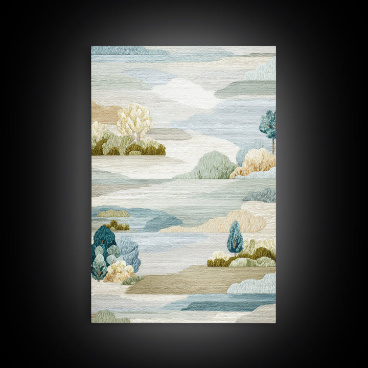Clean Geometric Composition Canvas Print, Medical Office Art, Home Decor, Office Decor, Calm, Medical Art, Medical Decor, MOA-2x3-66